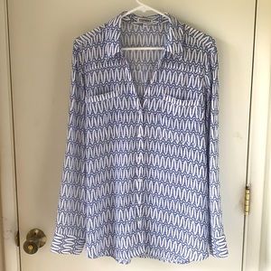 Express Portofino Shirt Eiffel Tower Print